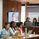 Audiencia de recepción  de testimonios anticipados. En videollamada: Wilman Terán.