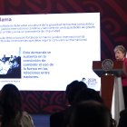 La canciller de México, Alicia Bárcena, en una intervención de este jueves 11 de abril.