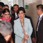 La canciller Sommerfeld y los ministros de Interior y Defensa fueron recibidos el 10 de abril de 2024 en la Asamblea Nacional.