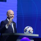 El presidente de la FIFA, Gianni Infantino, intervino previo al 78 Congreso Ordinario de la Conmebol