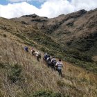 Salida a campo en la que participan comuneros de Segunda y Cajas y miembros de organizaciones ambientales para evaluar el estado de los bosques y páramos del ACP Chicuate - Chinguelas.