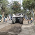 La intervención se realiza en la avenida 6 de Diciembre hacia la Amazonas.