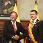 Gustavo Petro y Daniel Noboa en una foto de archivo.