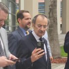 Proceso. Pólit y su familia se han portado agresivos con la prensa en medio de las coberturas sobre el proceso legal. Piden desalojar a los periodistas del lugar.