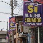 Campaña. El careto sonriente del presidente de la República fue el tema de la consulta. Las preguntas quedaron en segundo plano.