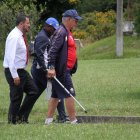 Marcos Pazos (i) y su directorio decidieron poner fin al ciclo de Ever Hugo Almeida (d) en El Nacional, tras nueve jornadas de la LigaPro.