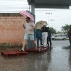 En varias provincias del país se registraron lluvias durante esta jornada electoral