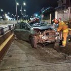 El estado en que quedó el carro tras el accidente de tránsito en Cuenca en el que falleció un joven guayaquileño-