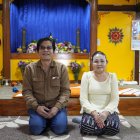 Los laosianos residentes en Aikawa, Bouahieng Vongpadith y Bounpheng.