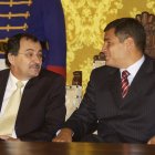 Rafael Correa posesionó a Carlos Pólit como contralor general en febrero de 2007.