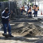 Los arreglos se realizan en las aceras