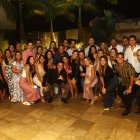 El cumpleañero junto a sus invitados.