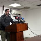 El ministro de Energía, Roberto Luque, en su rueda de prensa diaria sobre la situación energética del país.