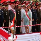 Lima. La presidenta Dina Boluarte, en un acto el pasado lunes 22 de abril de 2024.