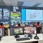 La nueva sala de monitoreo cuenta con un nuevo software de inteligencia artificial.