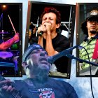 Arriba, Gabriel Jurado, José Jiménez (Chivolo) y Daniel Salame (Malvadín). Abajo, Julio Salame.