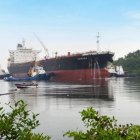 Nave.- Uno de las embarcaciones que llevan el petróleo ecuatoriano.