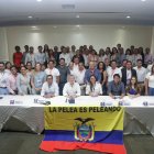 Guillermo Lasso encabezó la asamblea nacional de CREO que se efectuó la noche del 27 de abril de 2024.