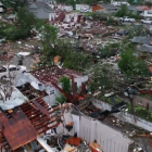 Luego del tornado muchas zonas quedaron destruidas