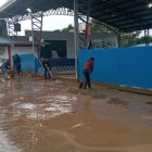 La Escuela de Educación Básica Guillermo Vinueza fue afectada por las fuertes lluvias del 27 de abril.