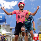 Richard Carapaz tuvo un triunfo en el tour.