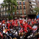 1. Manifestaciones. Miles de simpatizantes salieron con pancartas con apoyo al presidente español.