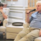 Agustín Parrado y Roberto Canessa conversan con la prensa ecuatoriana.