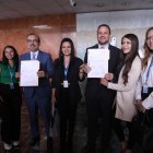 Los legisladores Vicente Taiano y Jorge Acaiturri presentaron el proyecto que plantea nuevas reformas al COIP.