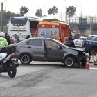 El incidente ocurrió al término del puente de la Unidad Nacional, en el tramo que conecta a Guayaquil con Samborondón.