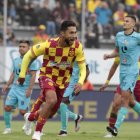 Jeison Medina marcó el segundo tanto de Aucas y ya lleva 10 goles en LigaPro.