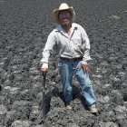 El campesino Ambrosio Rodríguez en el poblado San Matías Chilazoa, municipio Ejutla de Crespo, Oaxaca