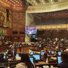 Leonardo Berrezueta fue el legislador que apeló la Presidencia pero el Pleno lo rechazó con 71 votos negativos.