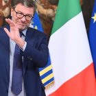 Autoridad.- El ministro de Economía de Italia, Giancarlo Giorgetti.