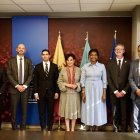 La canciller y el ministro de Finanzas de Ecuador mantuvieron reuniones con representantes del Programa Mundial de Alimentos