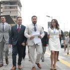 Asambleístas del movimiento Construye solicitaron que la Fiscalía investigue a Serrano, Solines y Sánchez por los sobornos que se conocieron en el juicio contra Carlos Pólit.