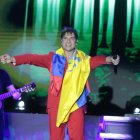 David Bisbal durante su concierto en Guayaquil.