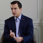 El presidente Noboa indicó que, junto a su esposa, es objeto de ataques por el caso Olón.