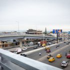 El paso elevado conecta la avenida Roberto Serrano Rolando con la 25 de Julio.