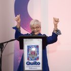 María Teresa García durante la entrega de los Premios Mariano Aguilera, cuando fue reconocida por su trayectoria en la fotografía.