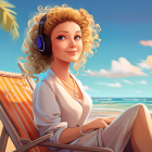 Simulación con IA de una mujer que ha llegado a los 50 años.