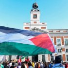 Archivo. Una concentración en apoyo al pueblo palestino en la Puerta del Sol de Madrid