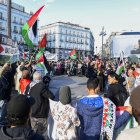 Una marcha en favor de Palestina llevada a cabo en Madrid