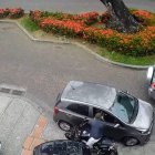 El asalto quedó registrado en cámaras de seguridad