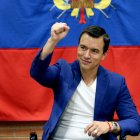 Daniel Noboa en el marco de la visita oficial a Europa.