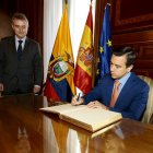 Daniel Noboa Azin en el Conservatorio Nacional de Música, al norte de Quito.

Fotografías: Eduardo Santillán/Presidencia de la República.