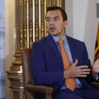 El presidente de Ecuador, Daniel Noboa, participó de una actividad pública.