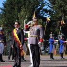 Daniel Noboa asistió a la ceremonia conmemorativa del aniversario de la Batalla del Pichincha.