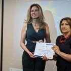 Reconocimiento a la periodista Carla Solano.