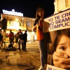 Una manifestación contra del abuso infantil en Asunción.