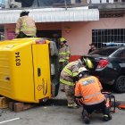 Personal de Bomberos realizó las labores de rescate